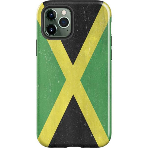 Jamaica Flag Distressed iPhone 12 Pro Impact Case